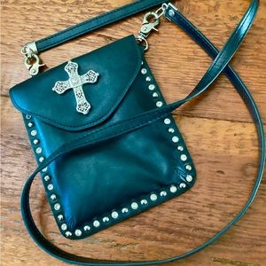 Leather Crossbody Cross Purse
